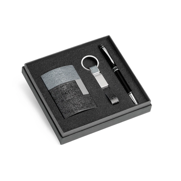 RD 93315-Kit personalizado de porta cartões chaveiro e caneta RD 93315-Kit personalizado de porta cartões chaveiro e caneta